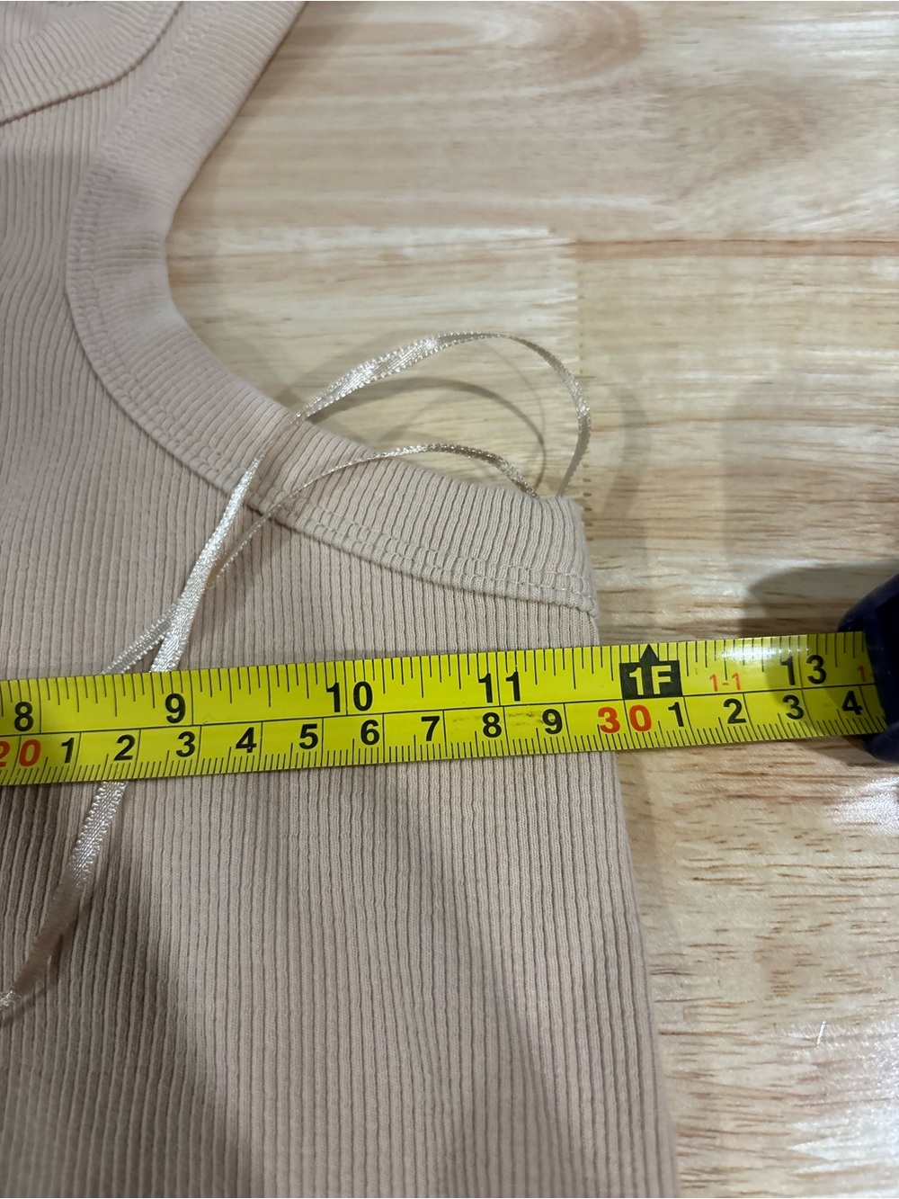 ZARA Neutral Ribbed Racerback Tank Top in Beige - Picture 4 of 5